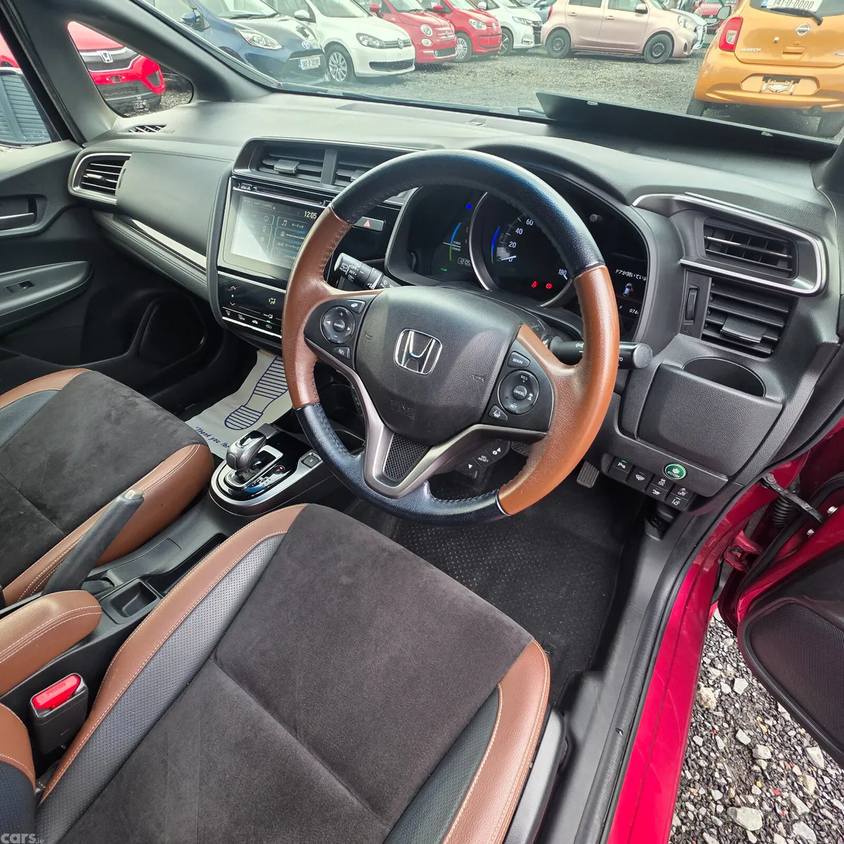 Honda Fit Hatchback, Petrol Hybrid, 2018, Red