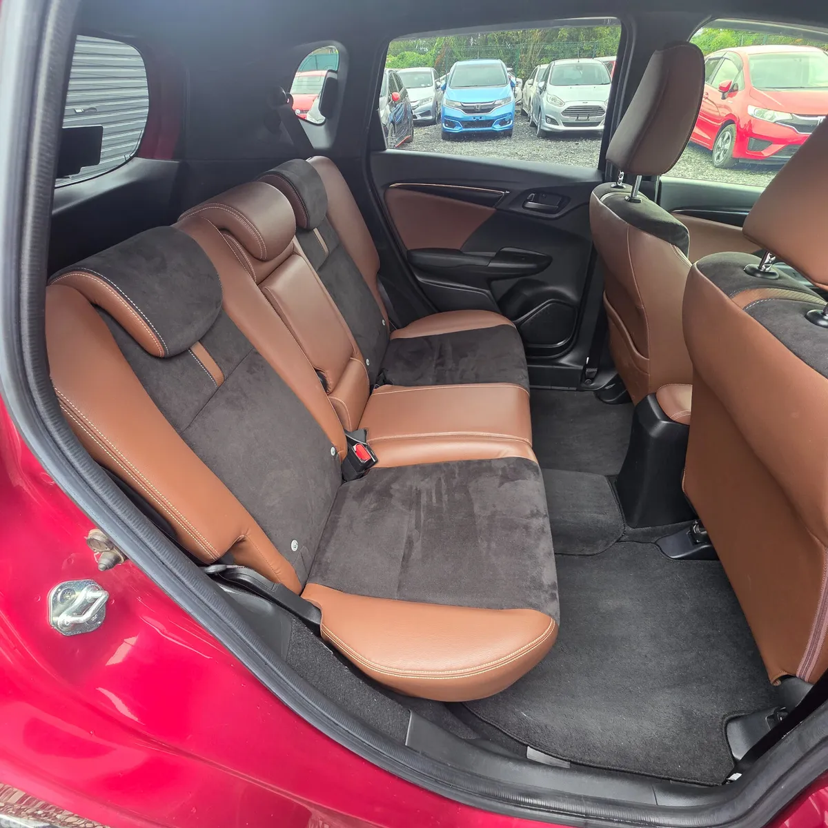 Honda Fit Hatchback, Petrol Hybrid, 2018, Red