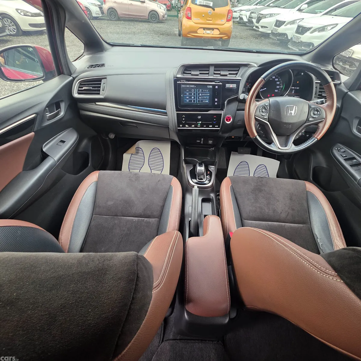 Honda Fit Hatchback, Petrol Hybrid, 2018, Red