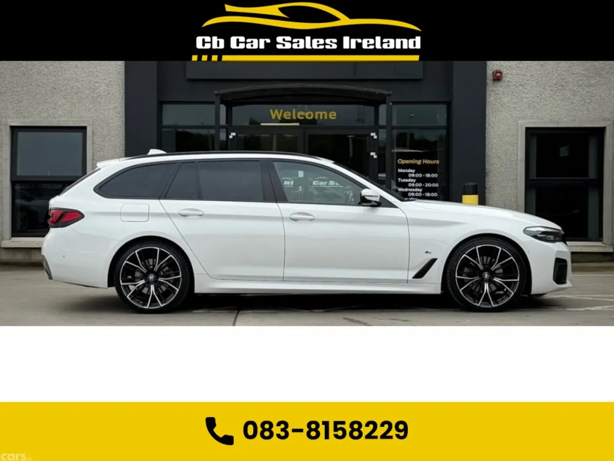 BMW 5-Series Estate, Diesel Hybrid, 2022, White