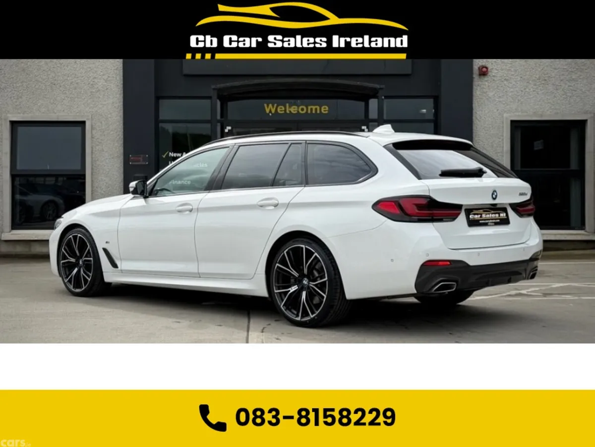 BMW 5-Series Estate, Diesel Hybrid, 2022, White