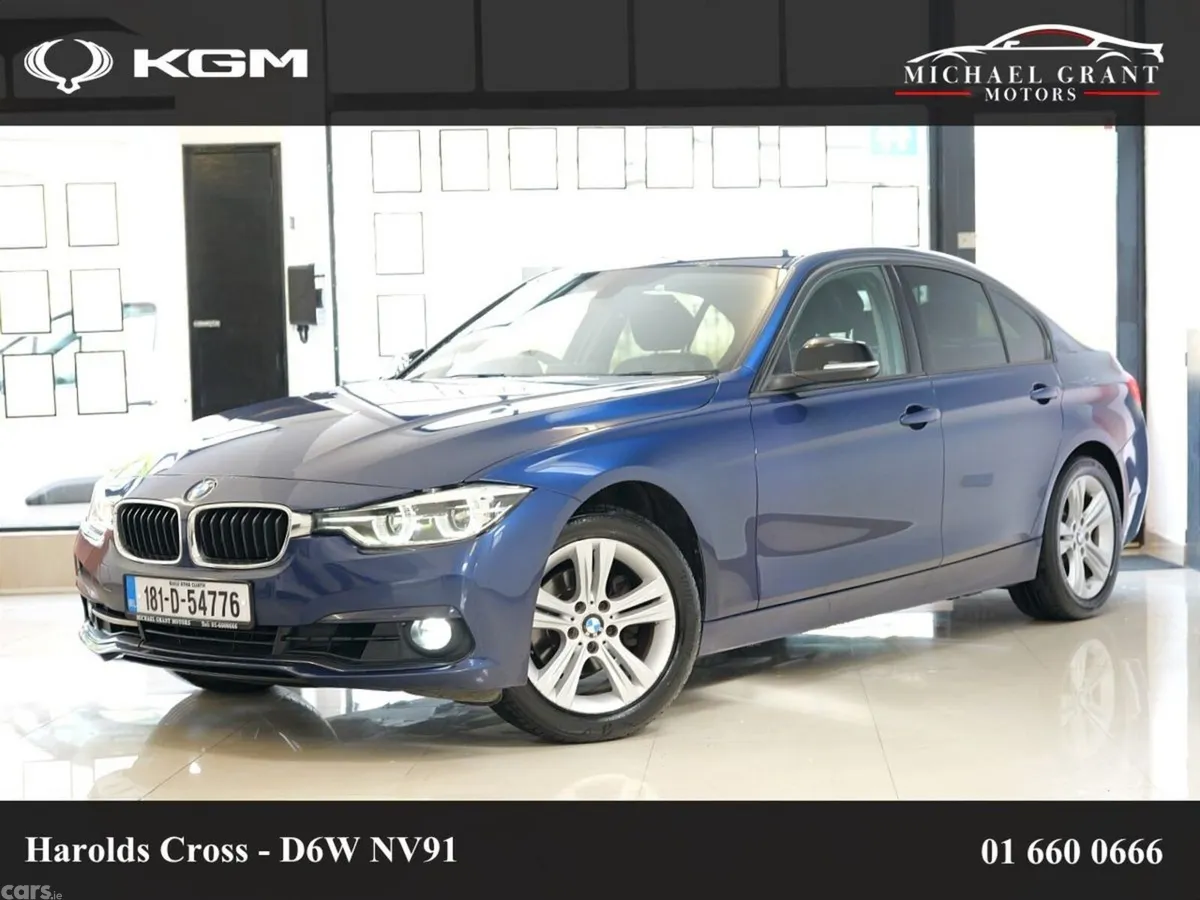 BMW 3-Series Saloon, Petrol, 2018, Blue