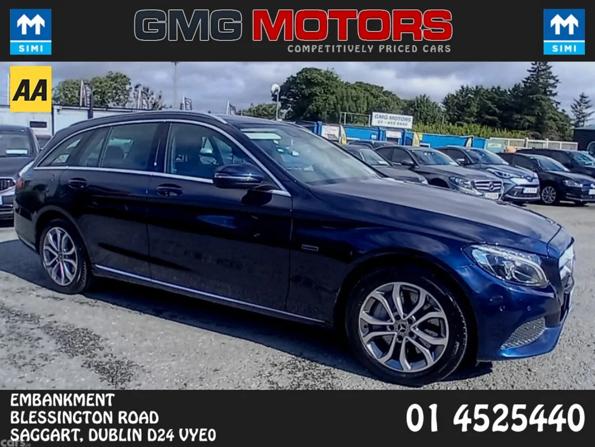 Mercedes-Benz C-Class Estate, Petrol Plug-in Hybrid, 2018, Blue