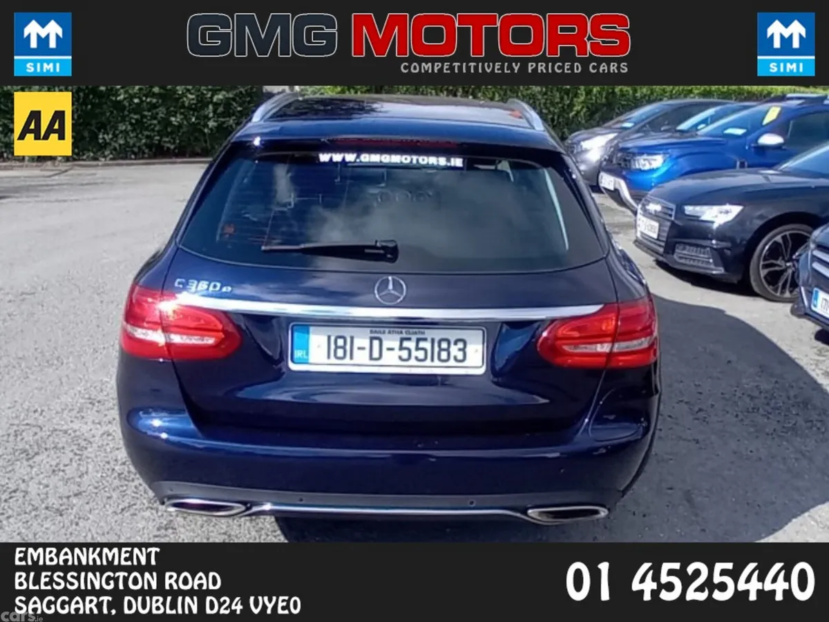 Mercedes-Benz C-Class Estate, Petrol Plug-in Hybrid, 2018, Blue
