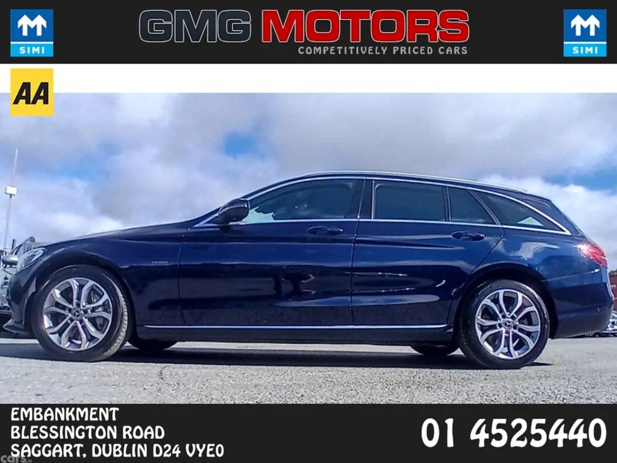Mercedes-Benz C-Class Estate, Petrol Plug-in Hybrid, 2018, Blue