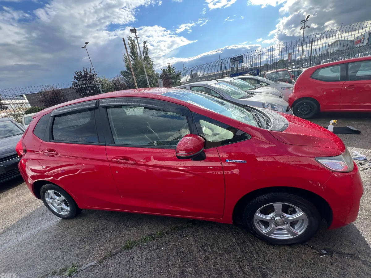 Honda Fit Hatchback, Petrol Hybrid, 2015, Red