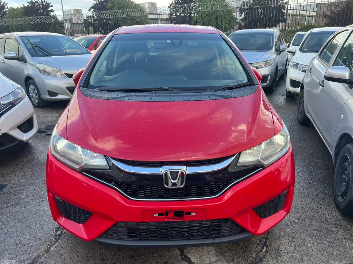 Honda Fit Hatchback, Petrol Hybrid, 2015, Red