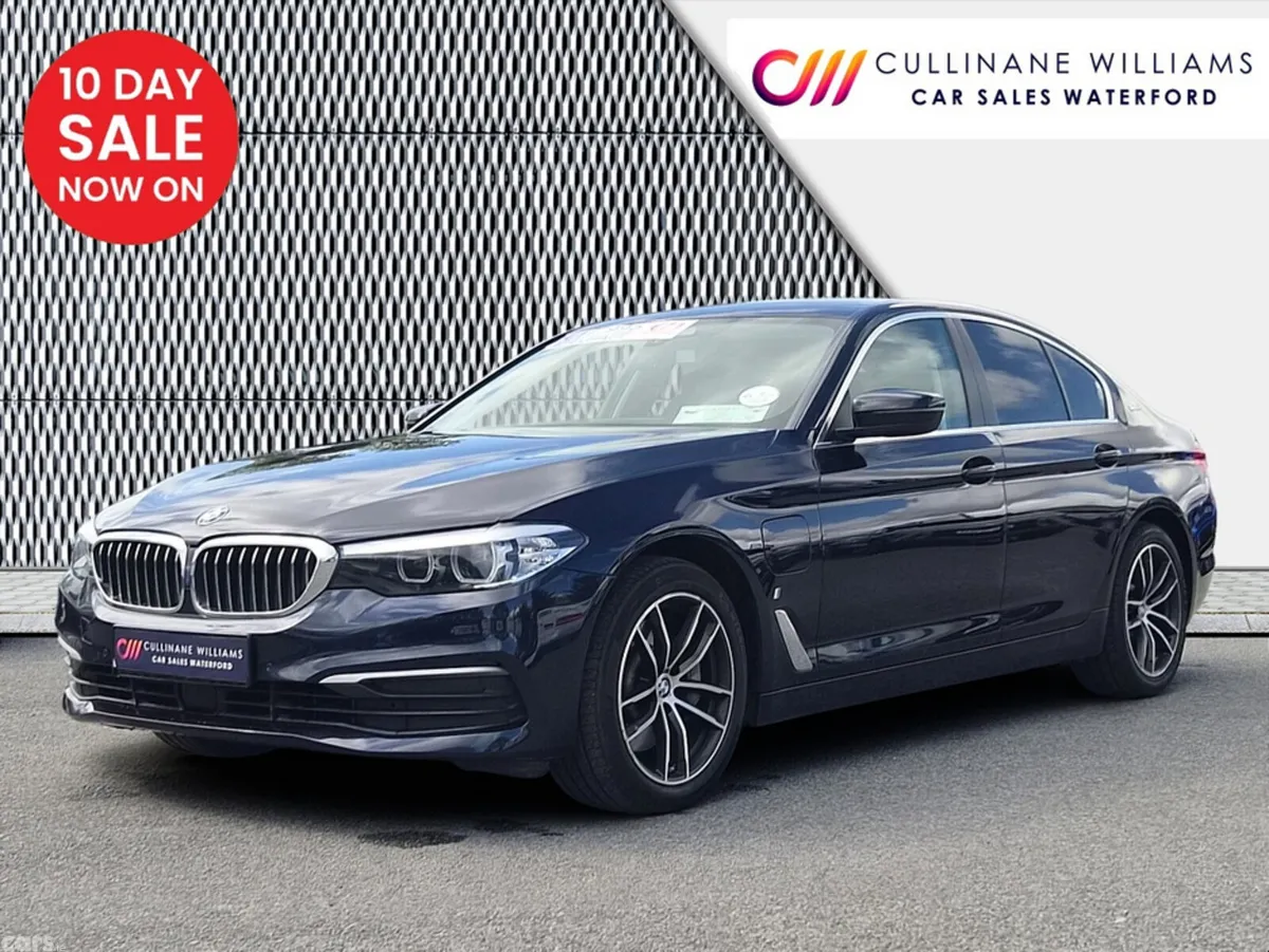 BMW 5-Series Saloon, Petrol Plug-in Hybrid, 2018, Blue