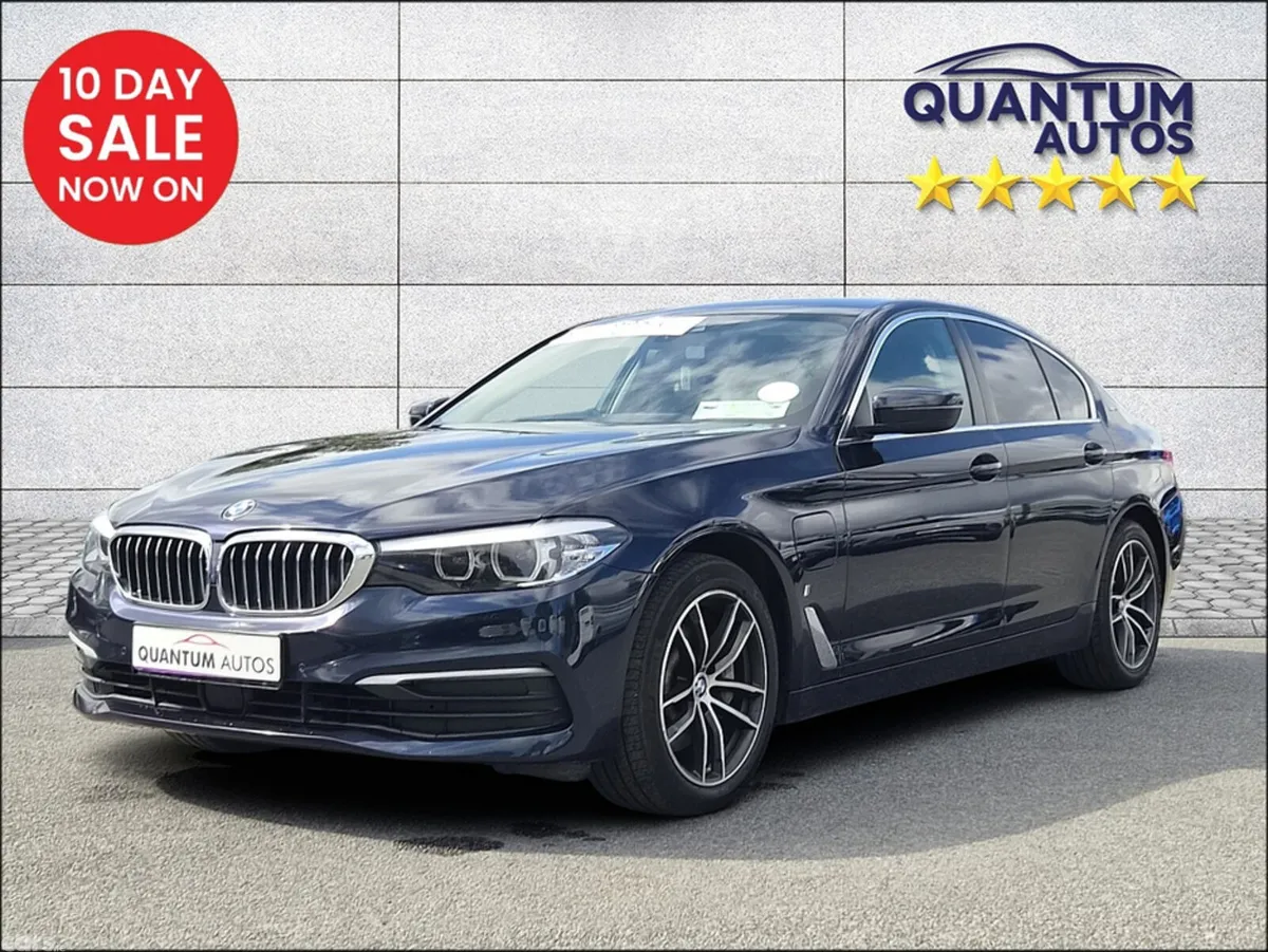 BMW 5-Series Saloon, Petrol Plug-in Hybrid, 2018, Blue