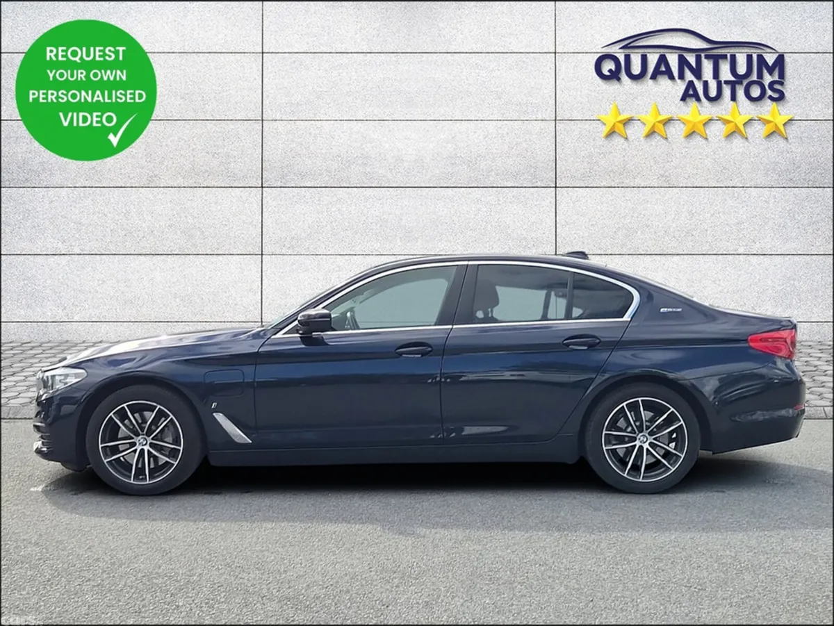 BMW 5-Series Saloon, Petrol Plug-in Hybrid, 2018, Blue