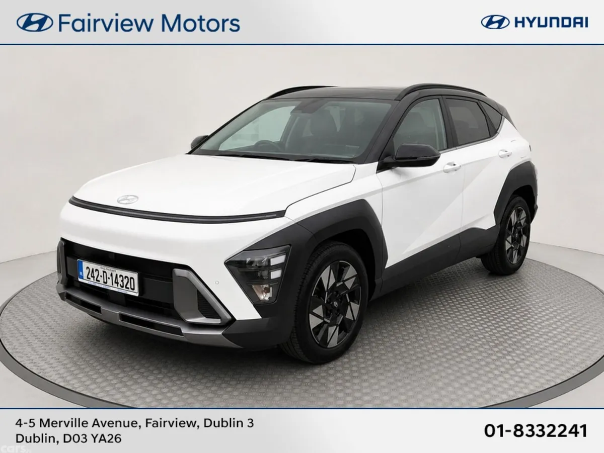 Hyundai KONA SUV, Petrol Hybrid, 2024, White