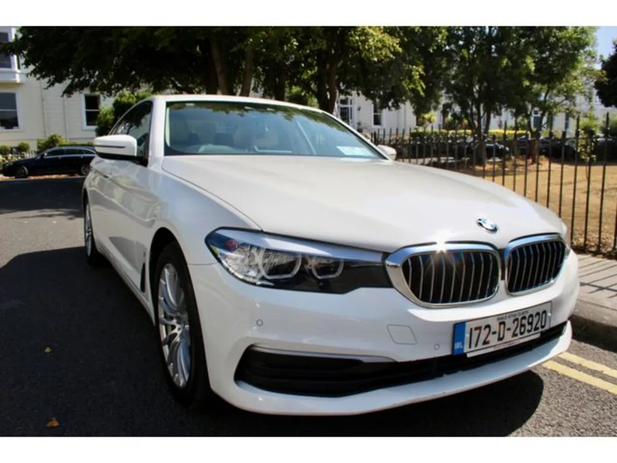 BMW 5-Series Saloon, Petrol Plug-in Hybrid, 2017, White