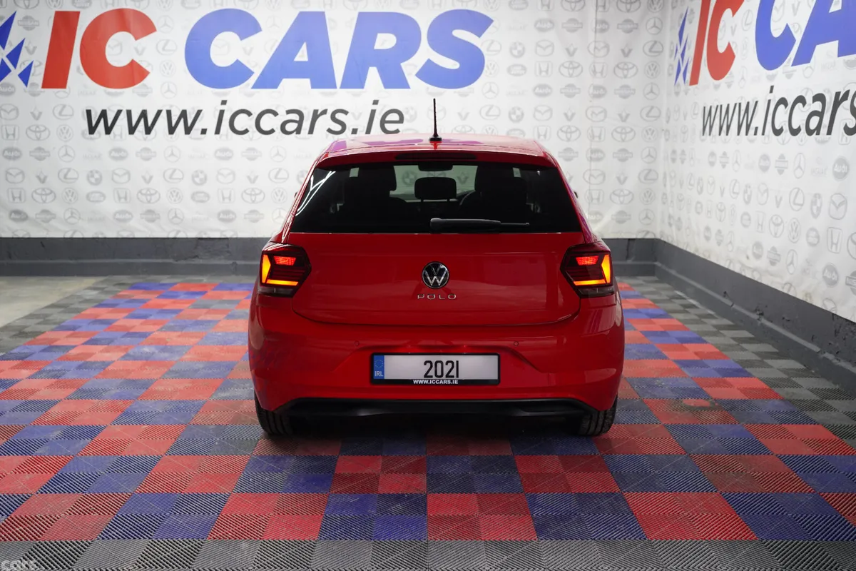 Volkswagen Polo Hatchback, Petrol, 2021, Red