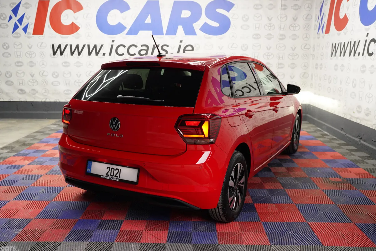 Volkswagen Polo Hatchback, Petrol, 2021, Red