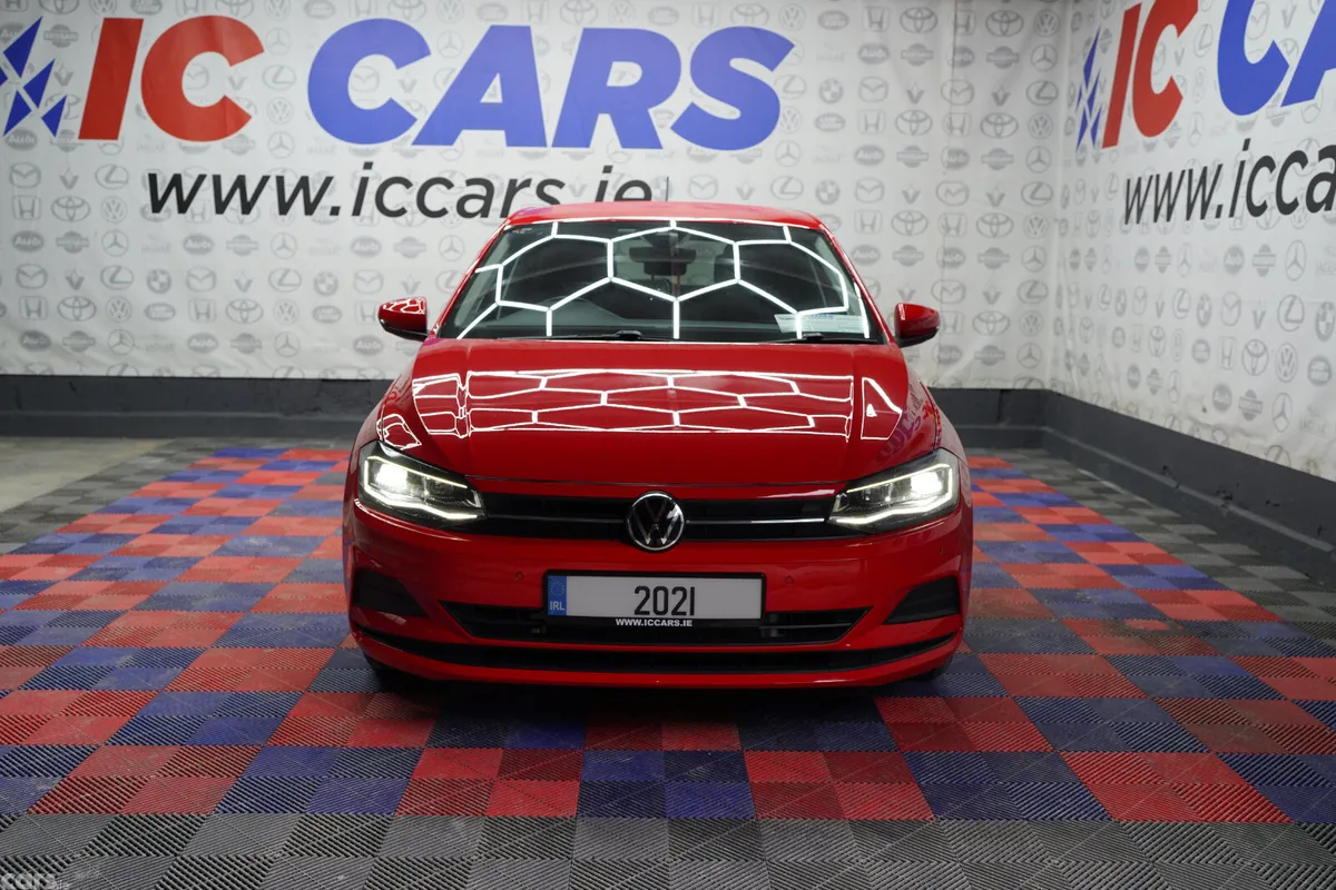 Volkswagen Polo Hatchback, Petrol, 2021, Red