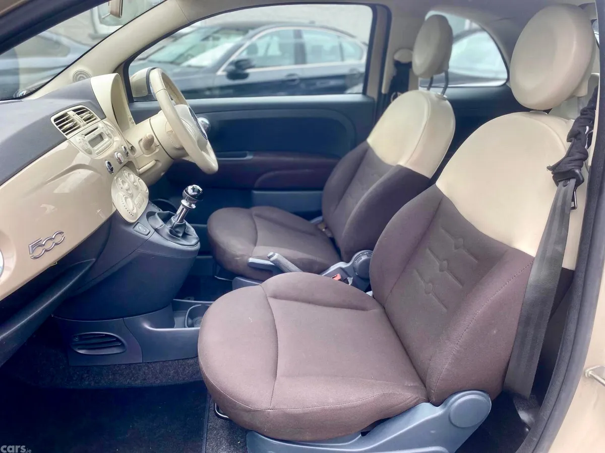 Fiat 500 Hatchback, Petrol, 2013, Beige