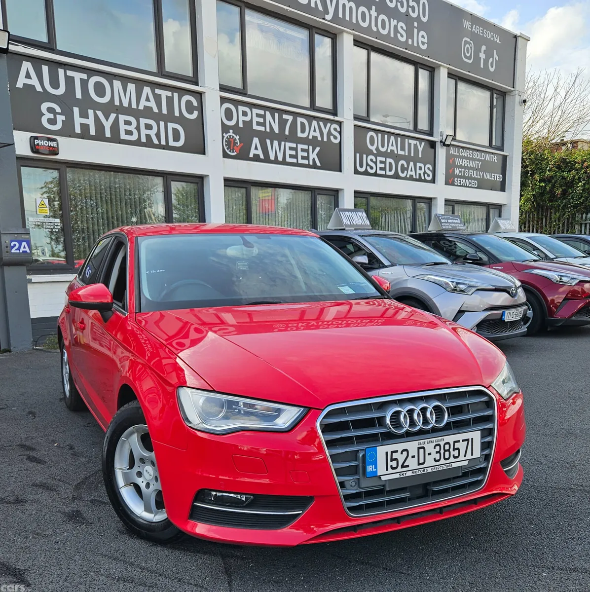Audi A3 Hatchback, Petrol, 2015, Red