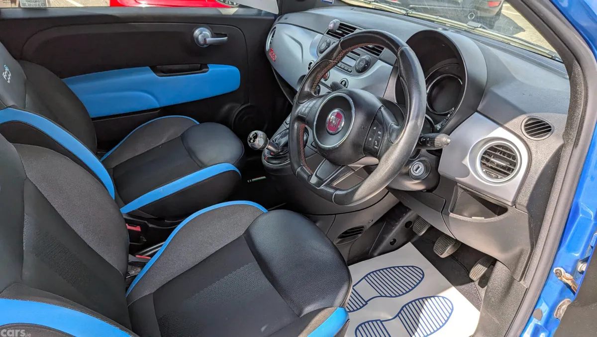 Fiat 500 Hatchback, Petrol, 2015, Blue