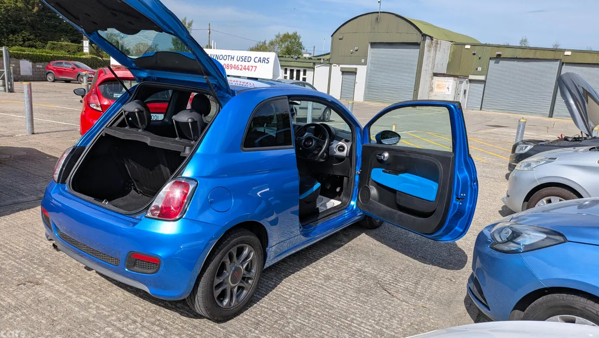 Fiat 500 Hatchback, Petrol, 2015, Blue