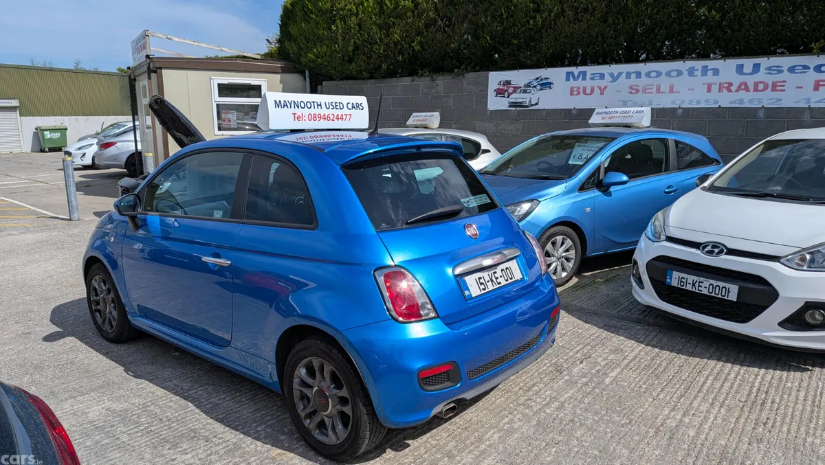 Fiat 500 Hatchback, Petrol, 2015, Blue