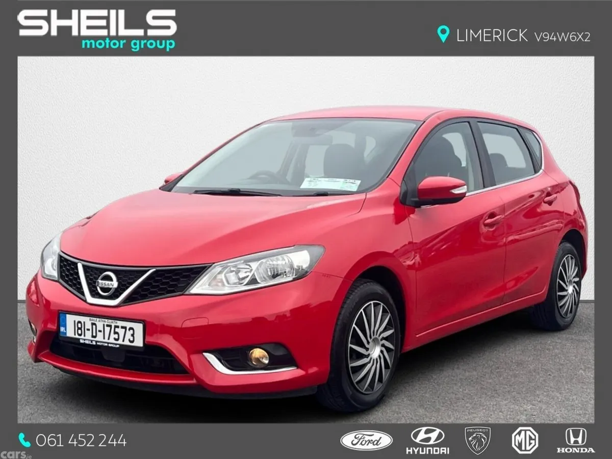 Nissan Pulsar Hatchback, Diesel, 2018, Red