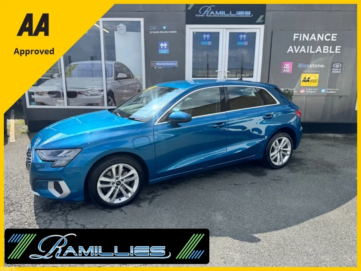Audi A3 Hatchback, Petrol Plug-in Hybrid, 2022, Blue