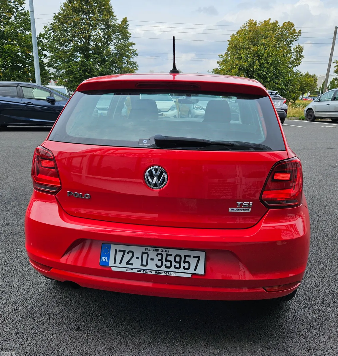 Volkswagen Polo Hatchback, Petrol, 2017, Red