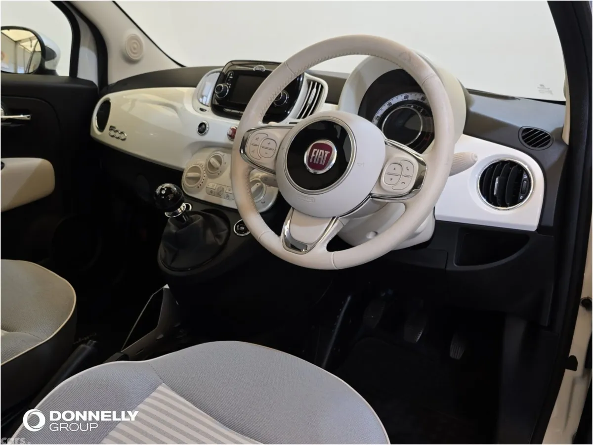 Fiat 500 Hatchback, Petrol, 2018, White