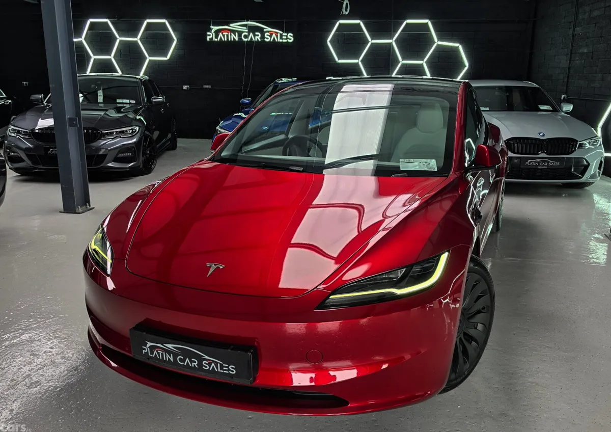 Tesla Model 3 Saloon, Electric, 2024, Red