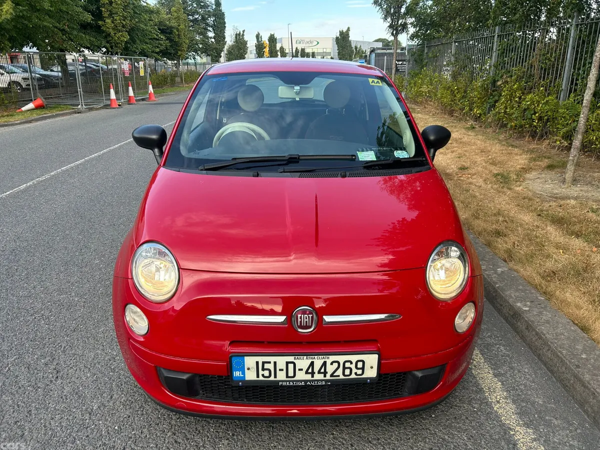 Fiat 500 Hatchback, Petrol, 2015, Red