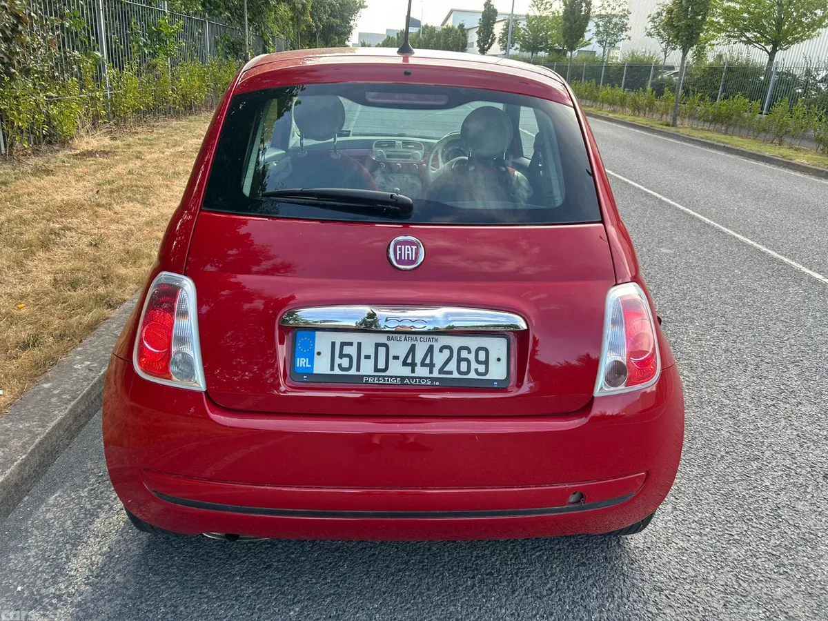 Fiat 500 Hatchback, Petrol, 2015, Red