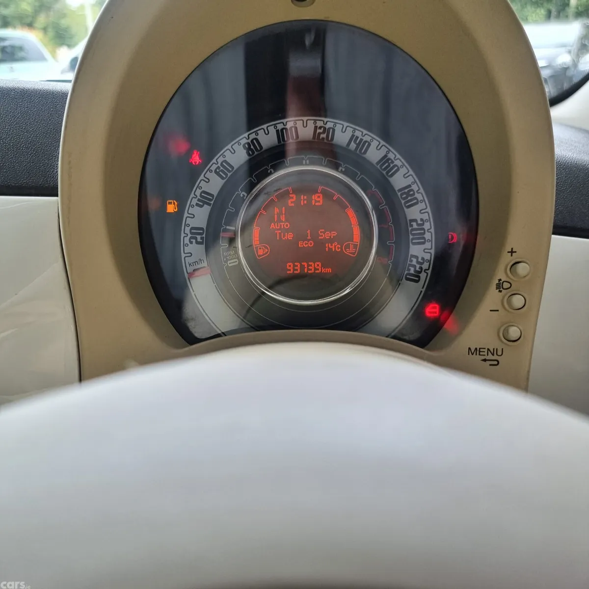 Fiat 500 Hatchback, Petrol, 2016, White