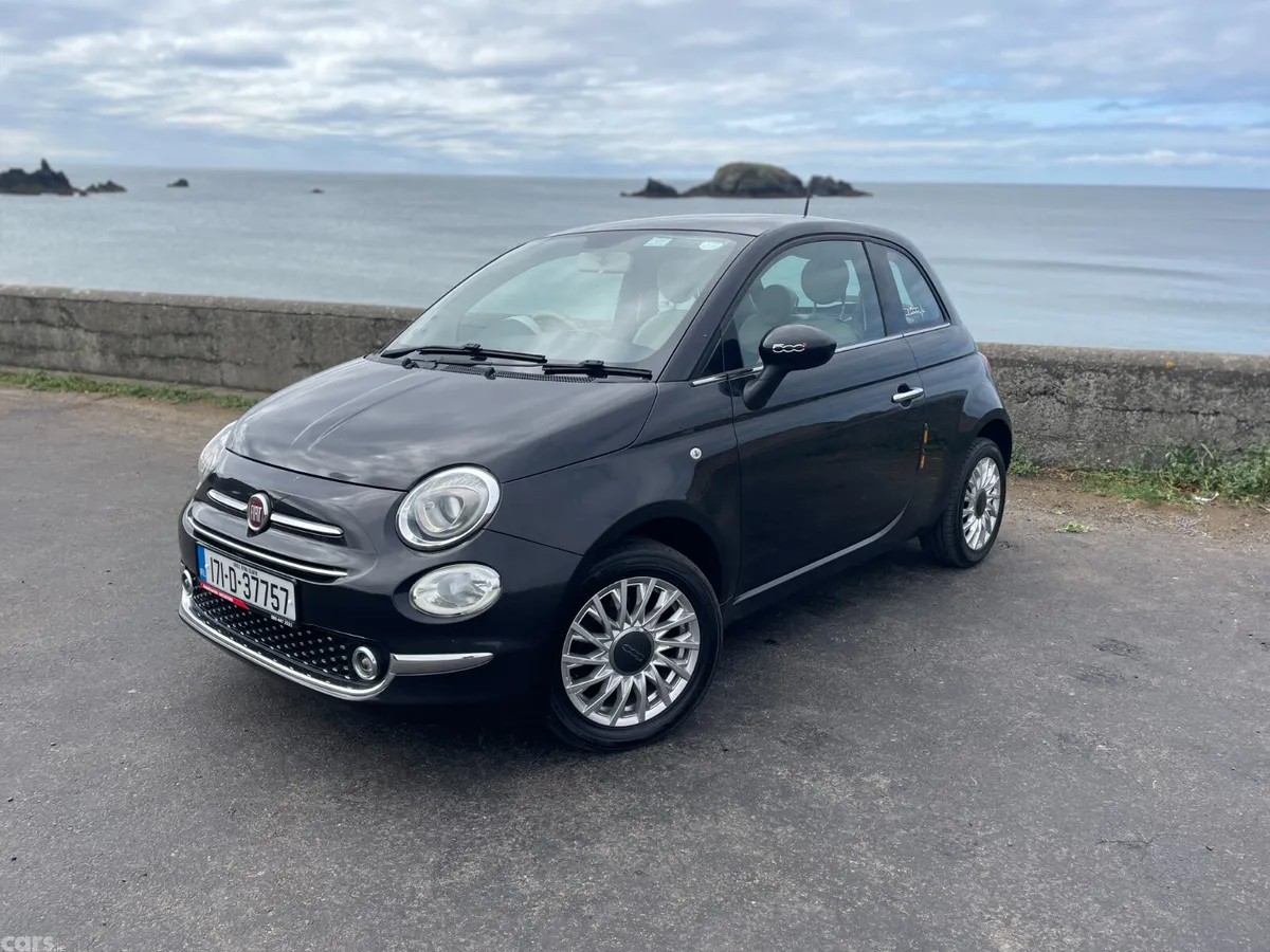 Fiat 500 Hatchback, Petrol, 2017, Black