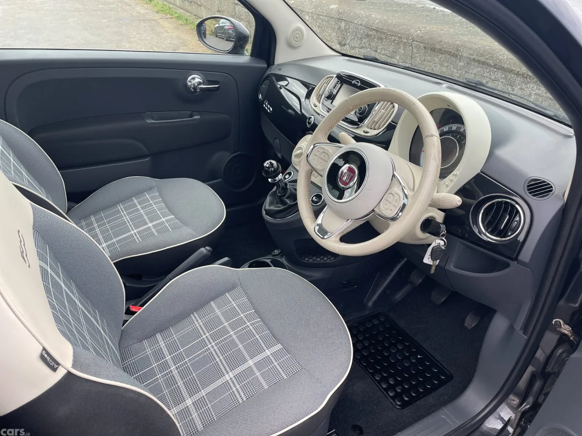 Fiat 500 Hatchback, Petrol, 2017, Black