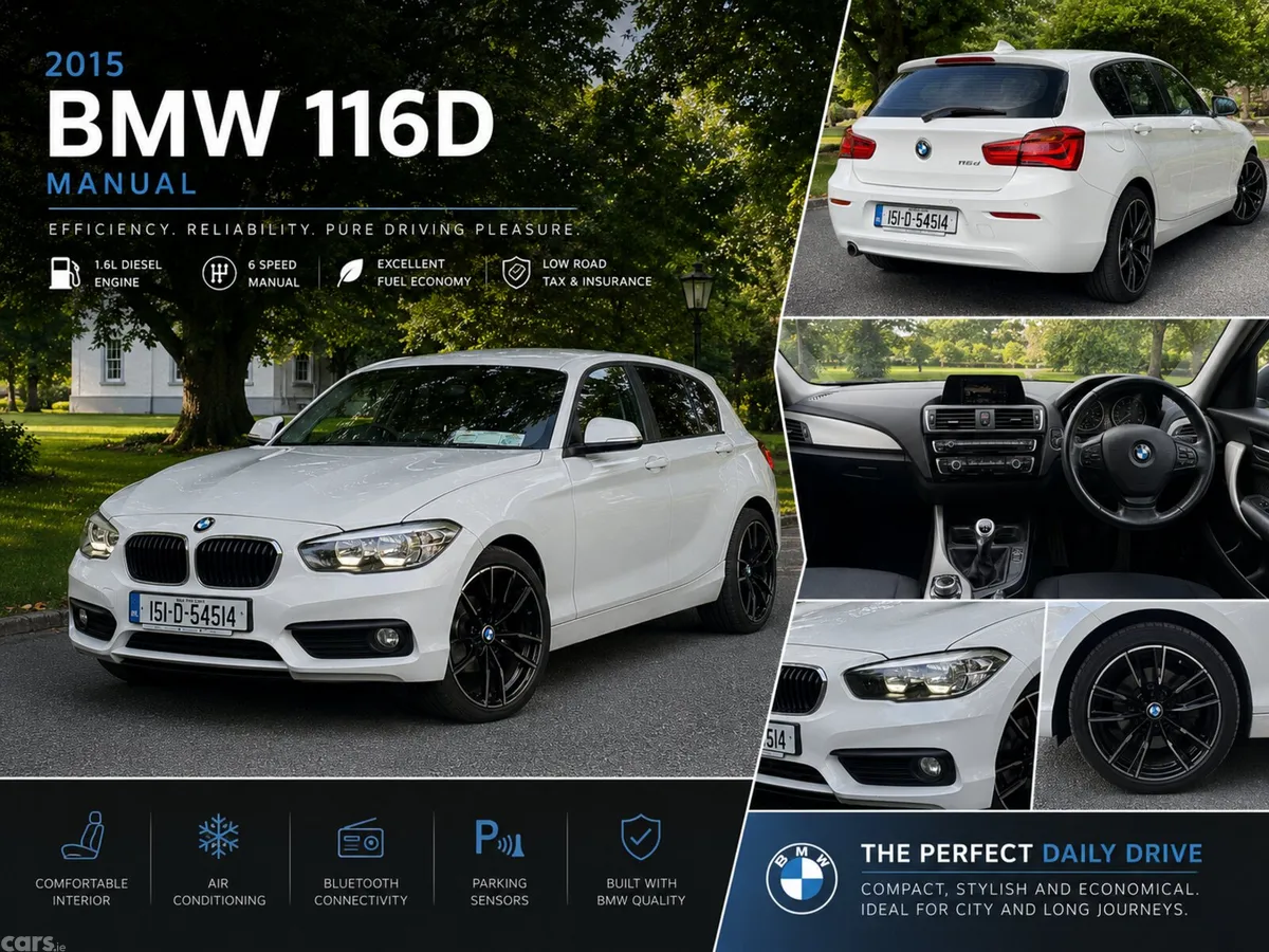 BMW 1-Series Hatchback, Diesel, 2015, White