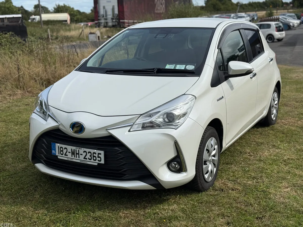 Toyota Vitz Hatchback, Petrol Hybrid, 2018, White