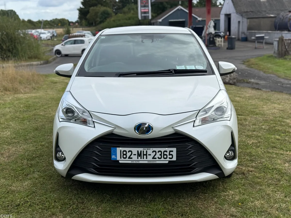 Toyota Vitz Hatchback, Petrol Hybrid, 2018, White
