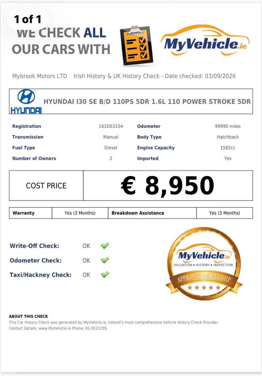 Hyundai i30 Hatchback, Diesel, 2016, Silver