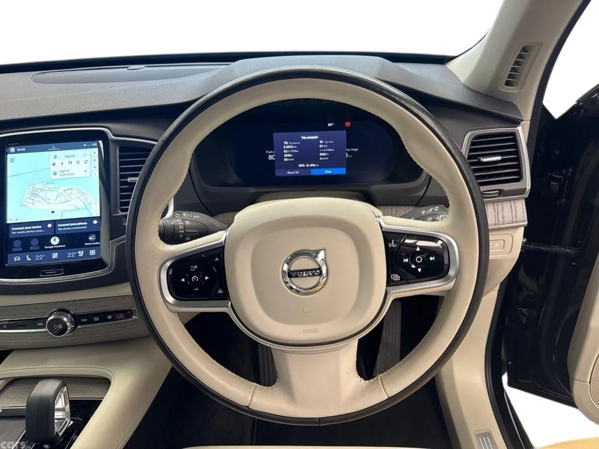Volvo XC90 SUV, Petrol Plug-in Hybrid, 2024, Black