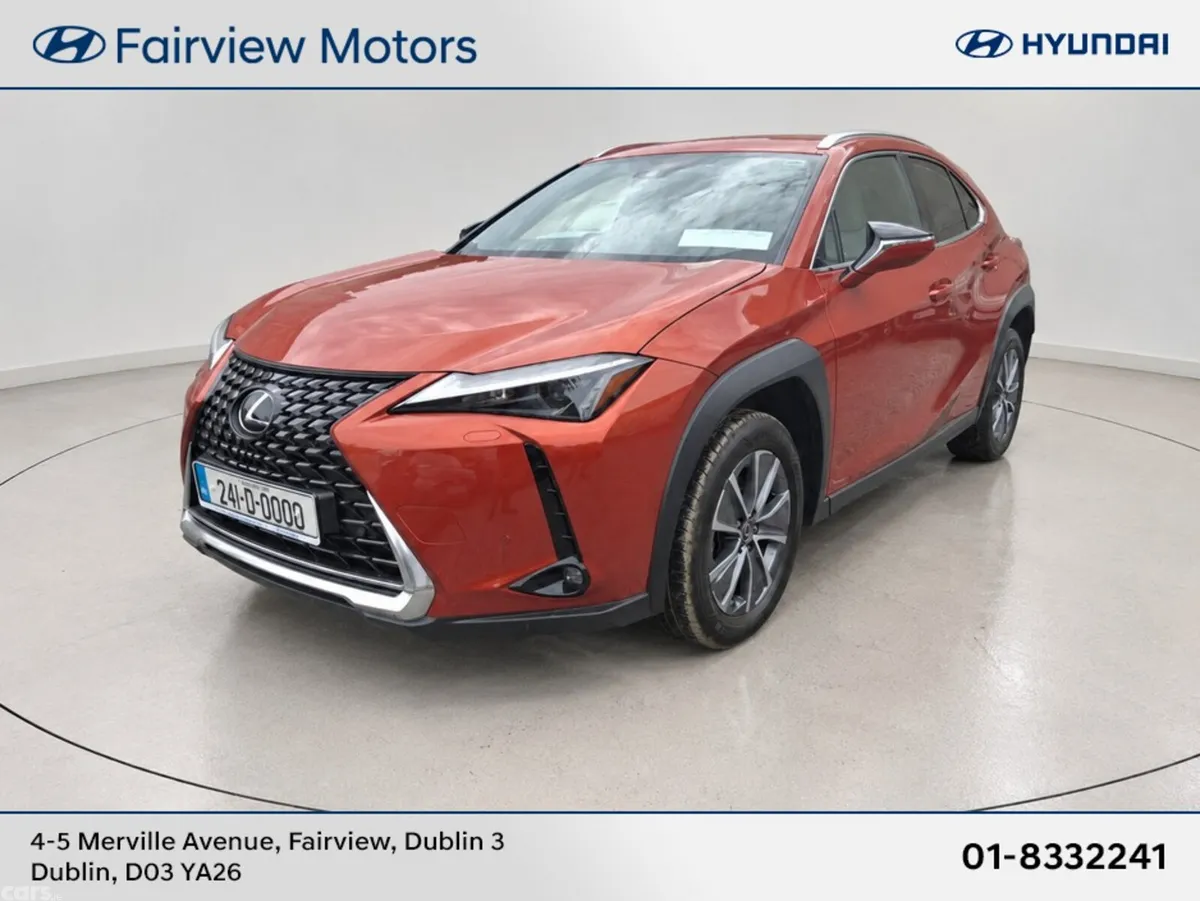 Lexus UX SUV, Electric, 2024, Orange