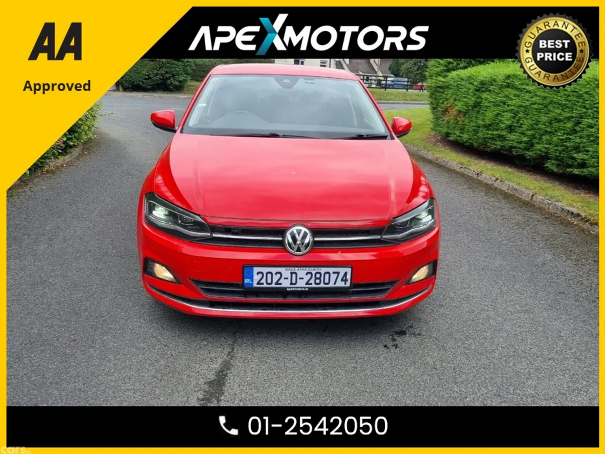 Volkswagen Polo Hatchback, Petrol, 2020, Red
