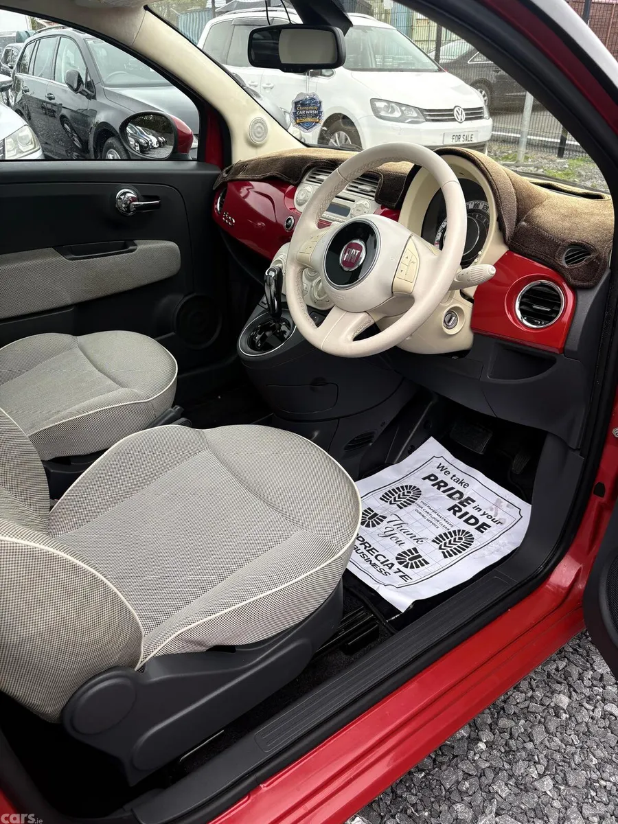 Fiat 500 Hatchback, Petrol, 2012, Red