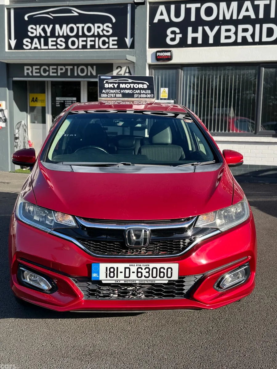 Honda Fit Hatchback, Petrol Hybrid, 2018, Red