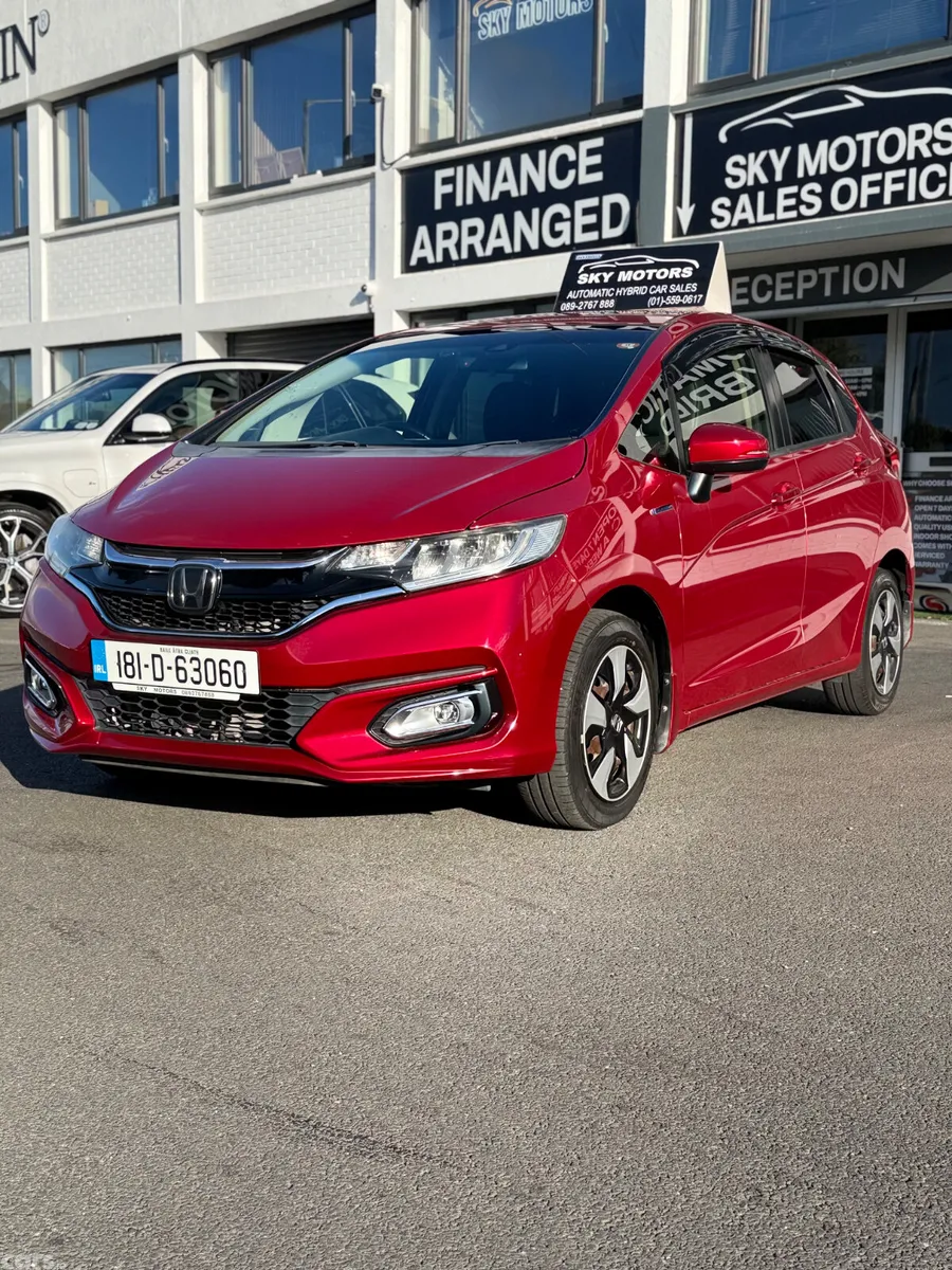 Honda Fit Hatchback, Petrol Hybrid, 2018, Red
