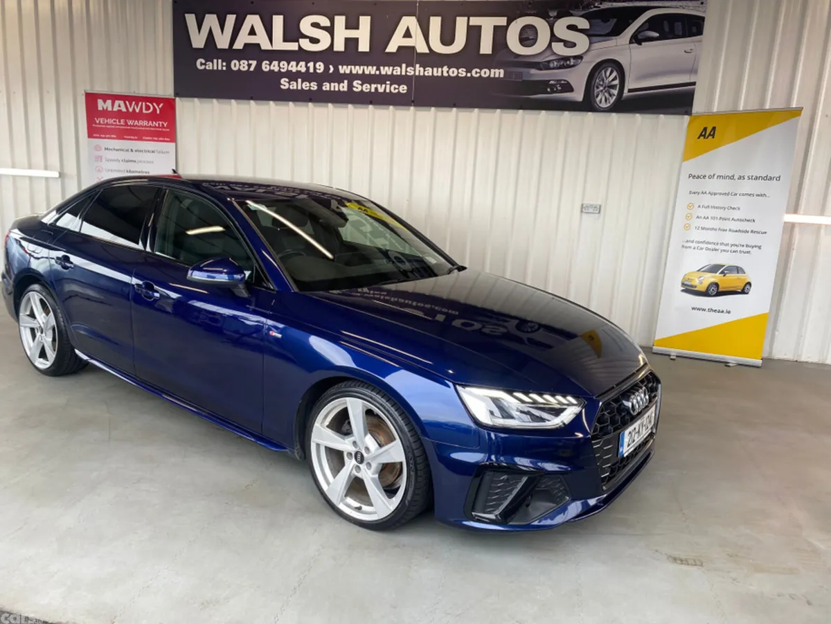 Audi A4 Saloon, Diesel, 2021, Blue