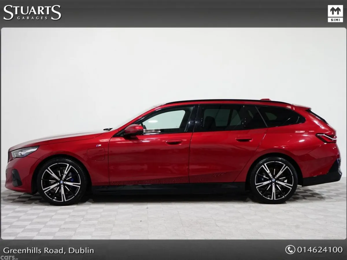 BMW 5-Series Estate, Petrol Plug-in Hybrid, 2025, Red