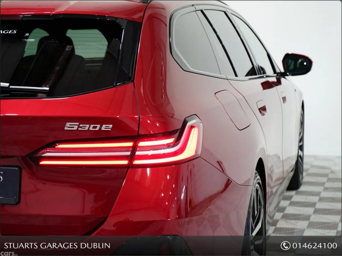 BMW 5-Series Estate, Petrol Plug-in Hybrid, 2025, Red