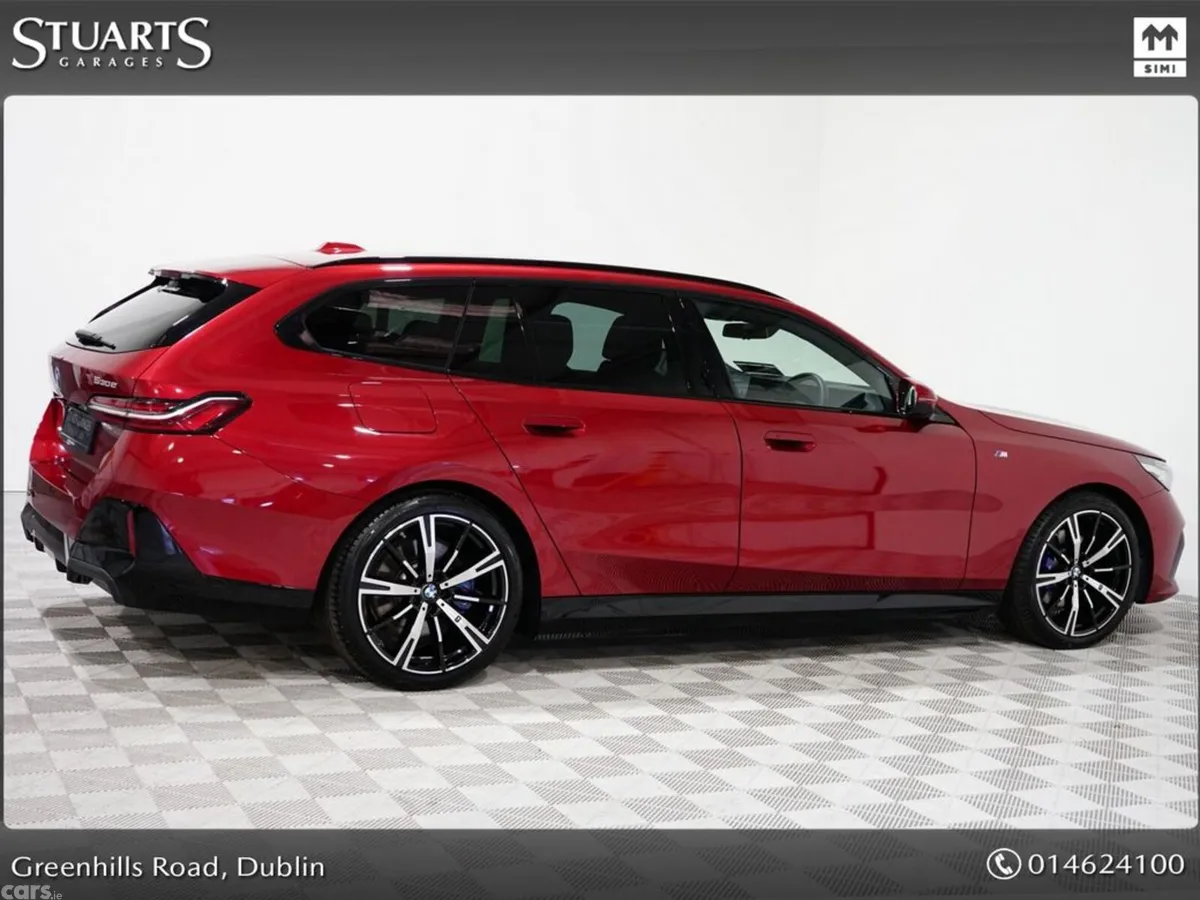 BMW 5-Series Estate, Petrol Plug-in Hybrid, 2025, Red