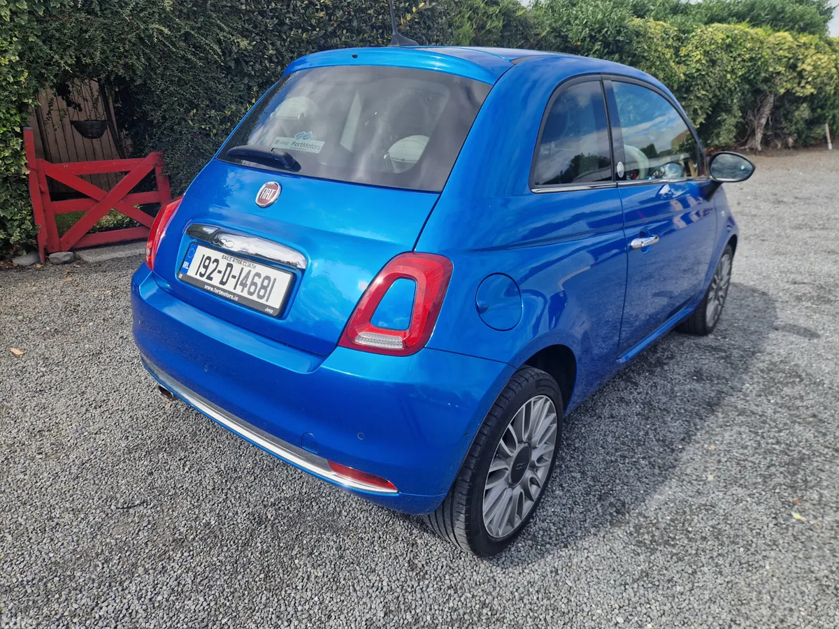 Fiat 500 Hatchback, Petrol, 2019, Blue