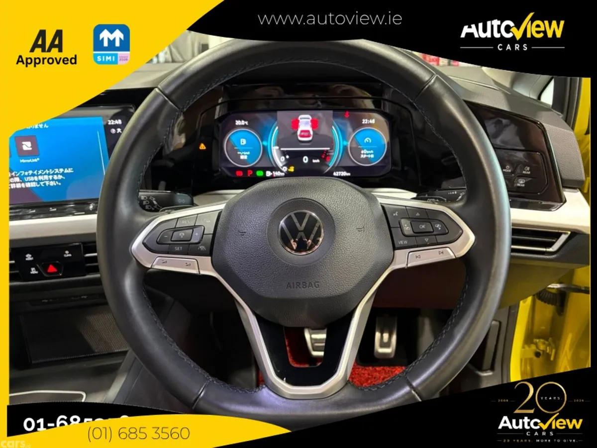 Volkswagen e-Golf Hatchback, Petrol Hybrid, 2021, Yellow